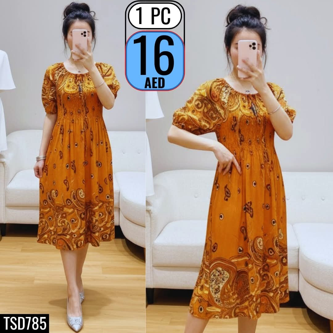 bohemian-style midi dress - TSD785