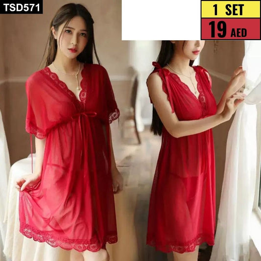 women’s lace nightwear set - TSD571