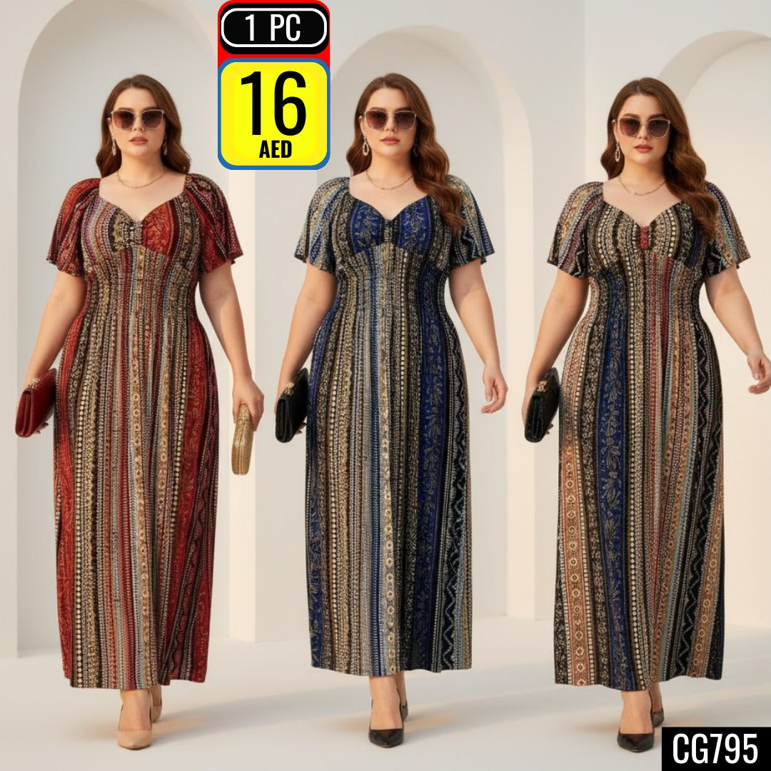 Plus-size maxi dress - CG795