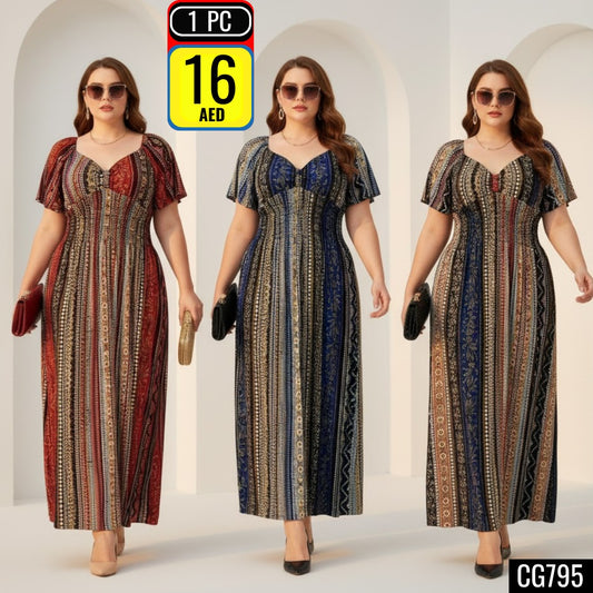 Plus-size maxi dress - CG795
