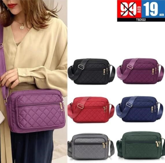 👜 Trendy Quilted Crossbody Bag – Model TSD522