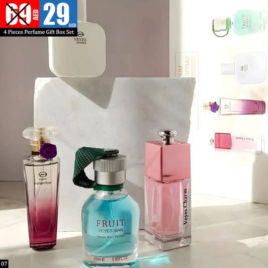 💝 4 Pcs Perfume Gift Box Set