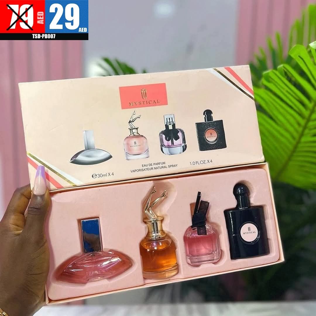 💗 Mystical 4 Pcs Perfume Gift Set - TSD-PB007