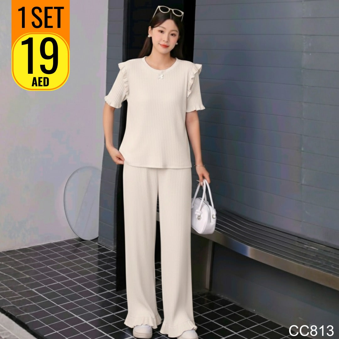 ✨  Elegant Ruffle Sleeve 2-Piece Set ✨ - CC813
