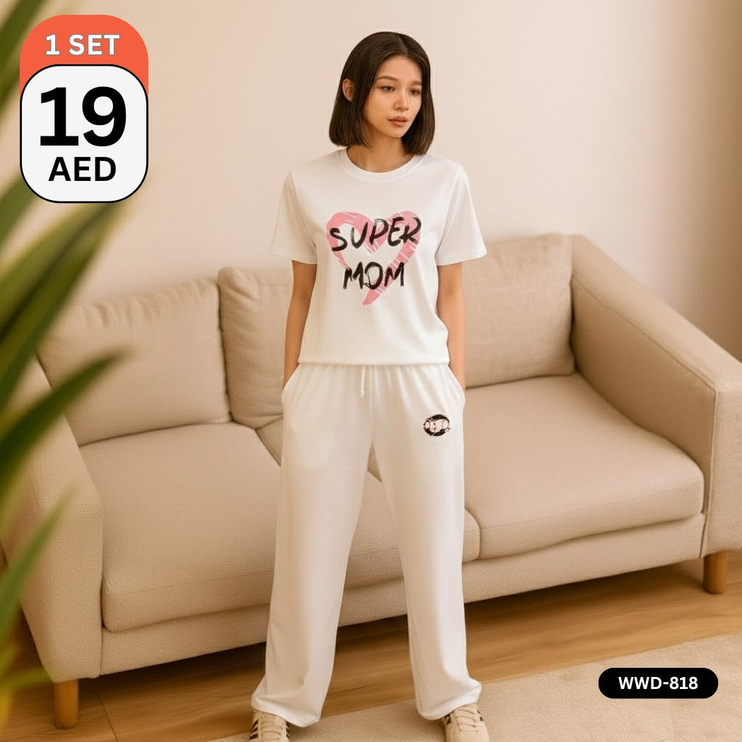💖SUPER MOM HOME WEAR SET –  WWD-818