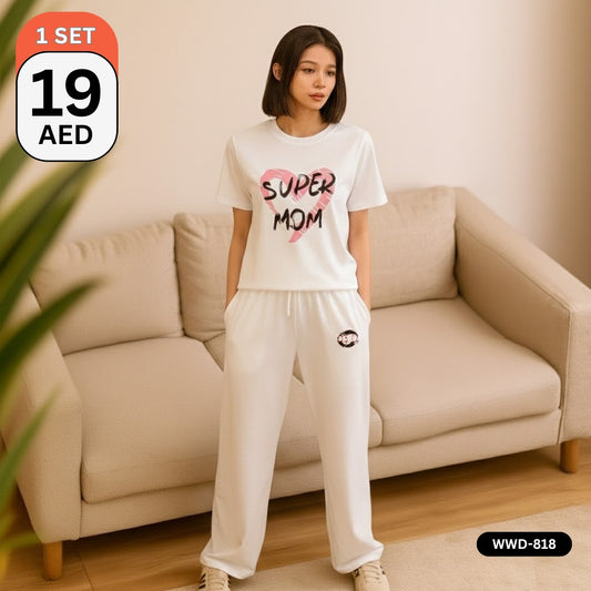 💖SUPER MOM HOME WEAR SET –  WWD-818