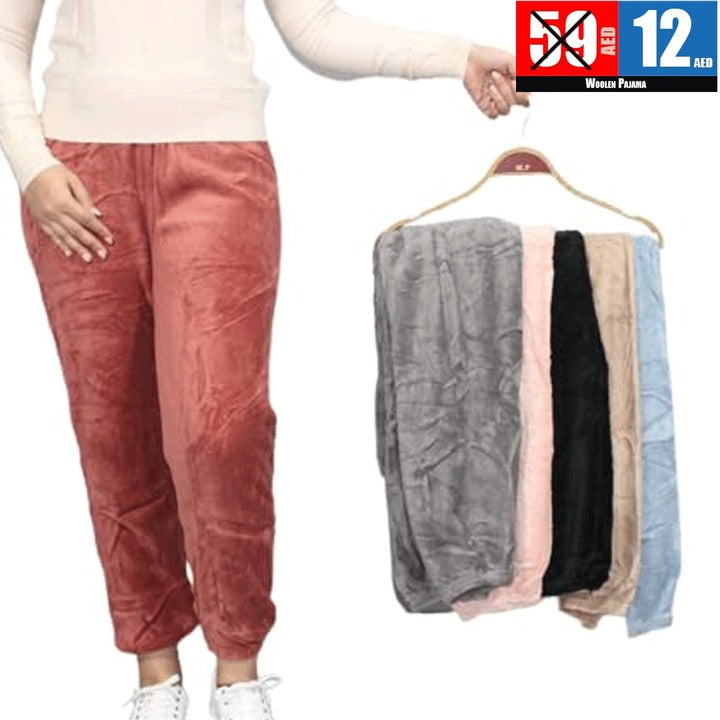 🏷️ Woolen Pajama Pants (Winter Fleece Pajamas)