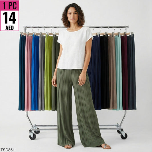 Women’s Pleated Wide-Leg Pants – TSD851
