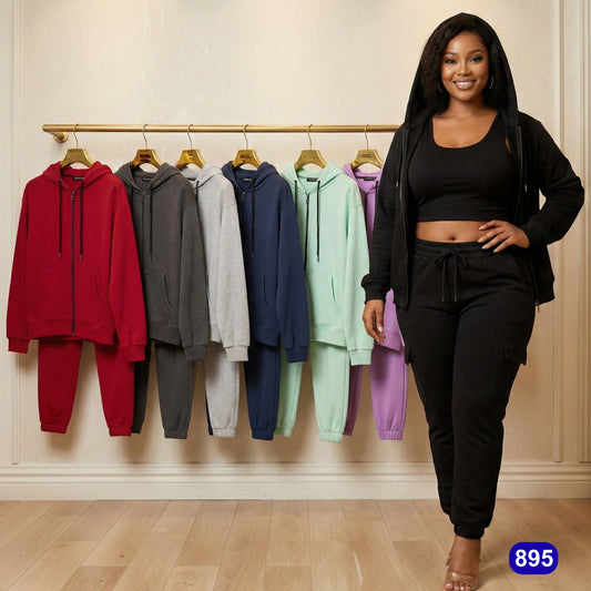 Women’s 3-Piece Casual Tracksuit Set – TSD895