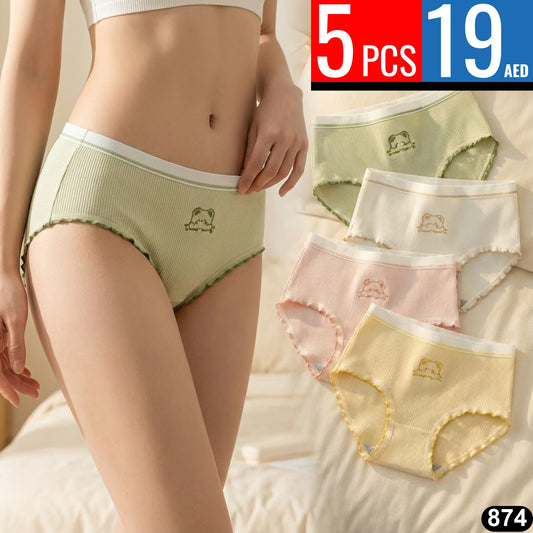 Women’s Ribbed Cotton Panties – TSD874