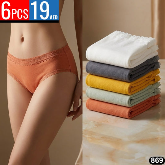 Women’s Soft Cotton Lace-Waist Panties – TSD869
