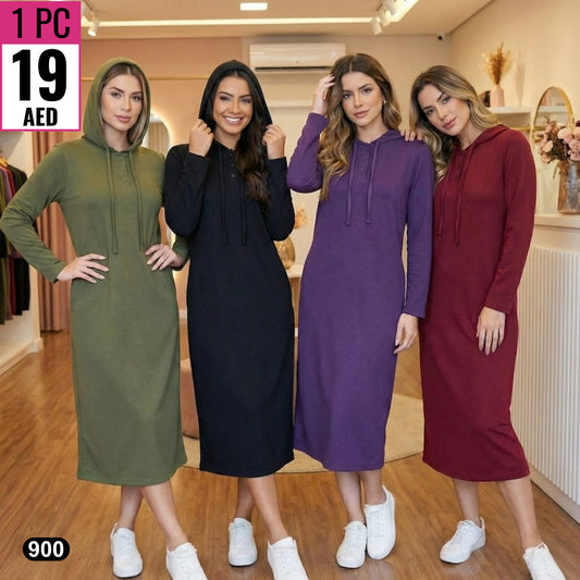 Women’s Hooded Long Dress -TSD900