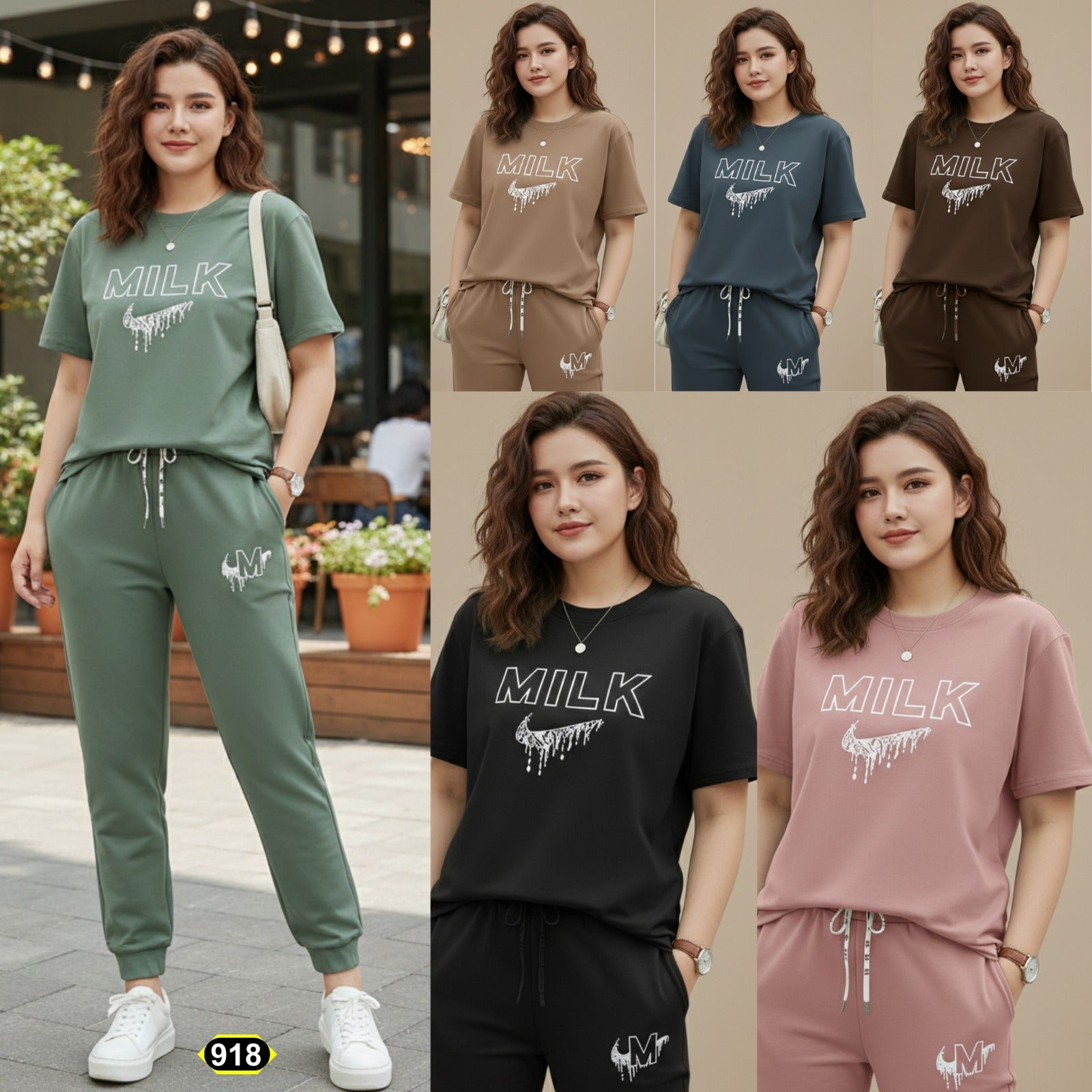 MILK Printed 2-Piece Casual Set - TSD918