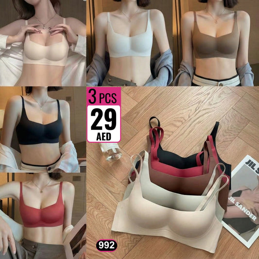 Ultra-Soft Seamless Everyday Bra Set  - 992