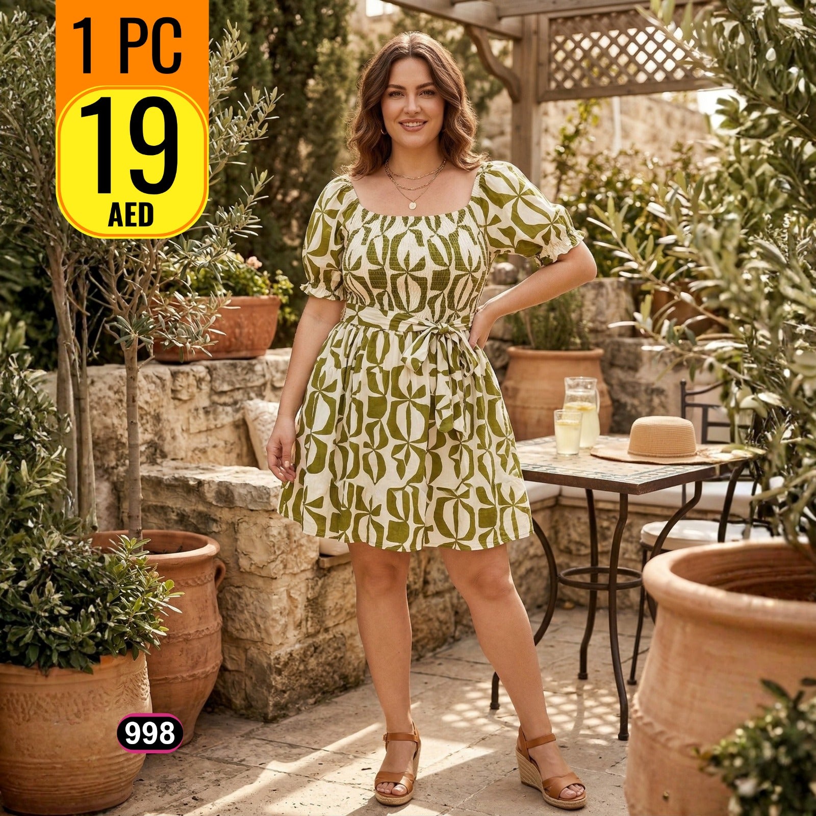 Women’s Printed Summer Dress – Casual Chic Collection - 998