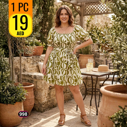 Women’s Printed Summer Dress – Casual Chic Collection - 998