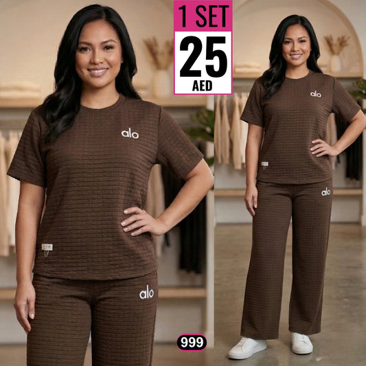 Premium Textured Lounge Set (2-Piece) – 999