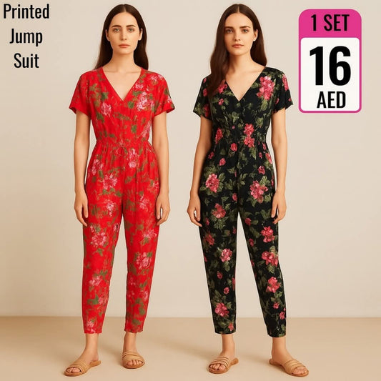 Printed Jump Suit