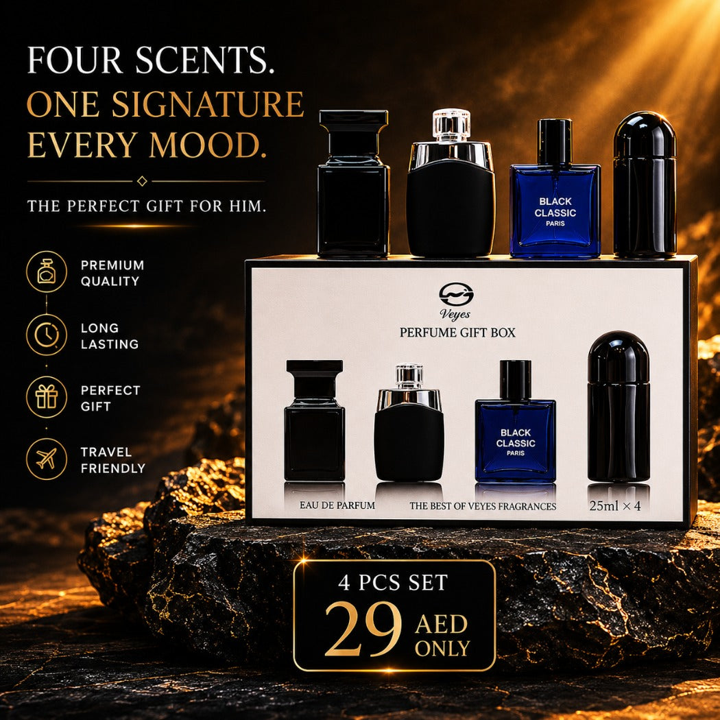 Veyes 4-Piece Luxury Perfume Gift | 25ml x 4 - DZ070