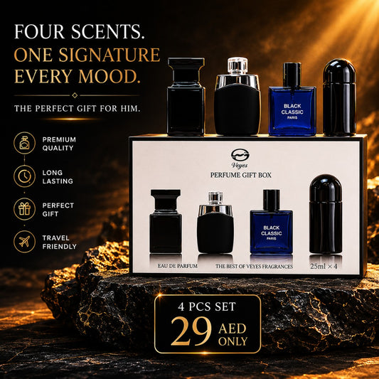 Veyes 4-Piece Luxury Perfume Gift | 25ml x 4 - DZ070