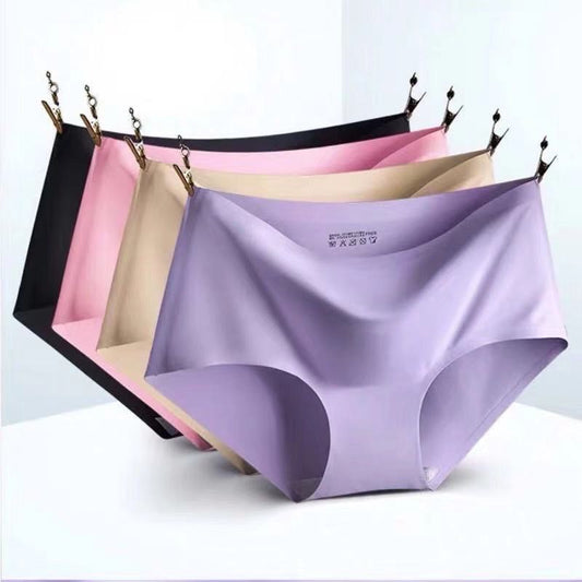6 PCS Seamless Ice Silk Panties