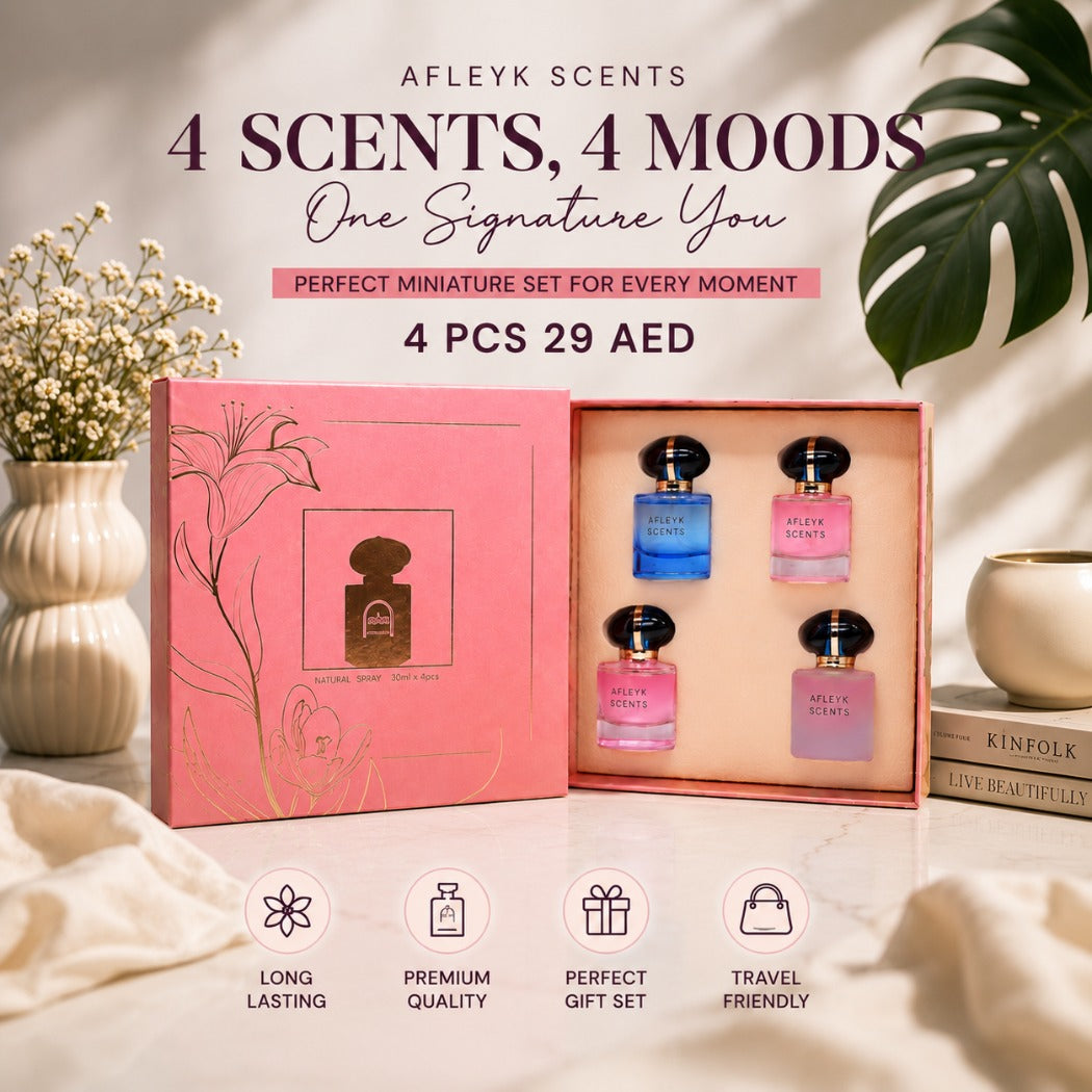 AFLEYK SCENTS 4 Piece Miniature Perfume Set (30ml x 4) - DZ064