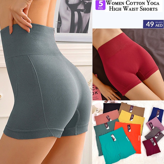 Women’s Cotton Yoga High Waist Shorts