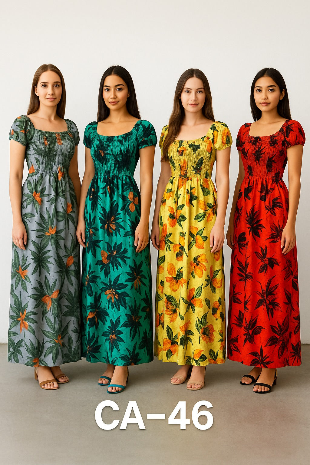 Printed Aline Dress - WC012