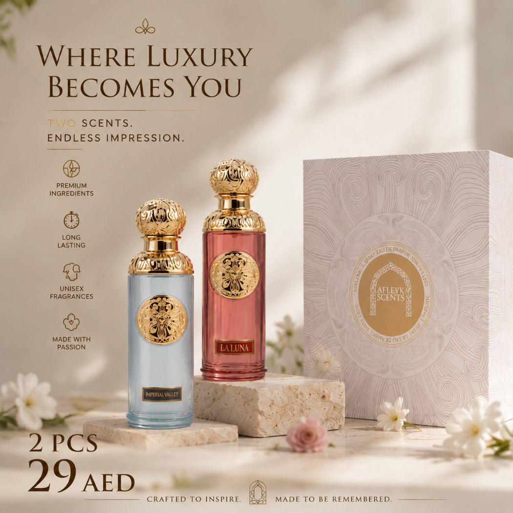 AFLEYK SCENTS 2 Piece Luxury Eau de Parfum Set (Imperial Valley &amp La Luna) - DZ062