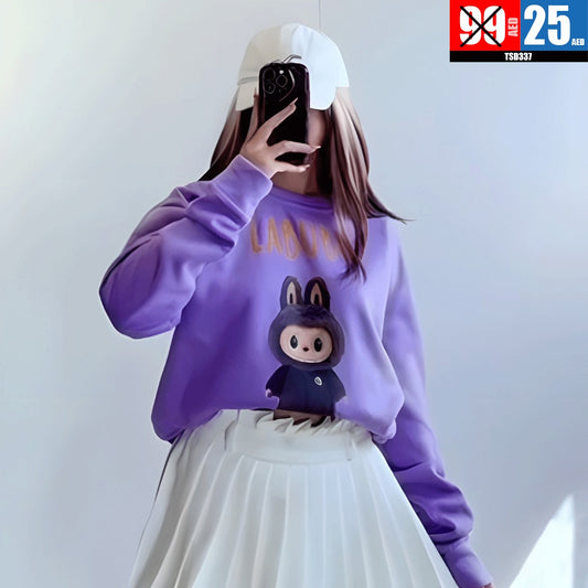 Casual Oversized long-sleeve sweatshirt for women - TSD337