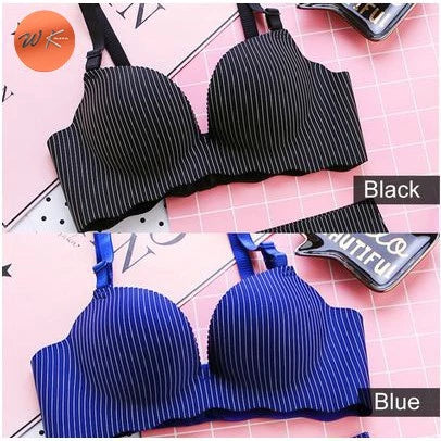 Stripe Pattern Bra